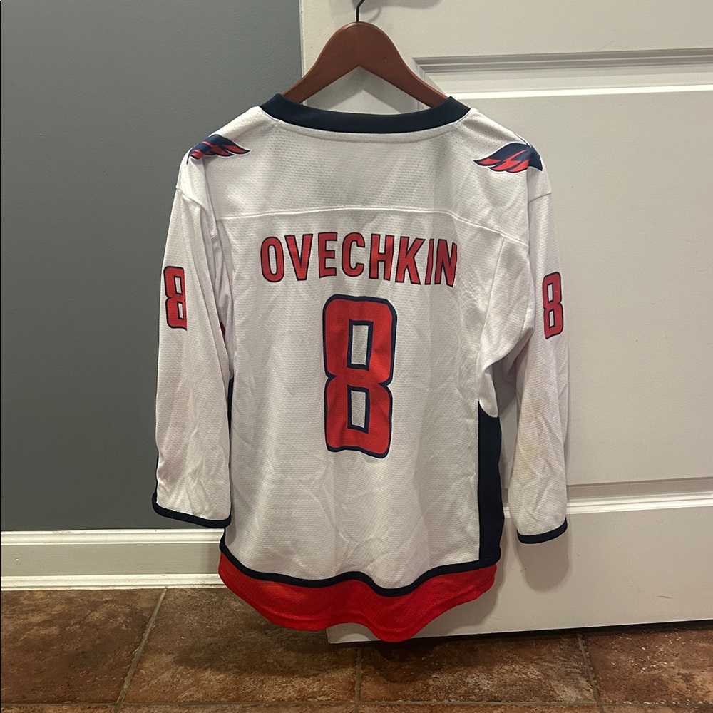 White Capitals, Alex Ovechkin #8 Jersey
